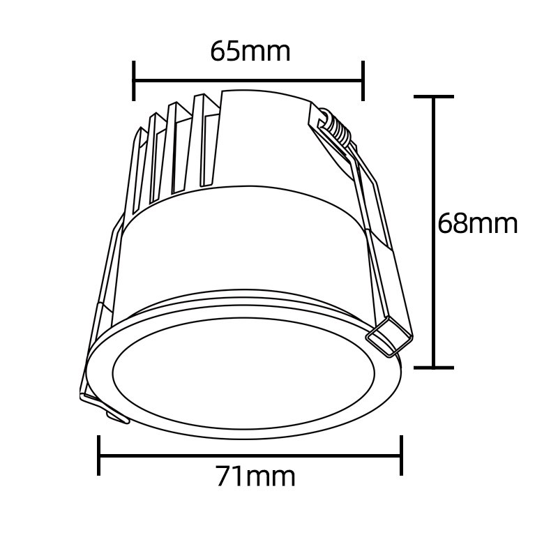 CLT 082C1 WH 4000K Встраиваемый светильник Crystal Lux Clt 082 CLT 082C1 WH 4000K