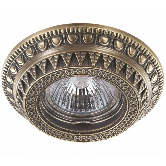 Встраиваемый светильник с узорами Vintage 370006 Novotech