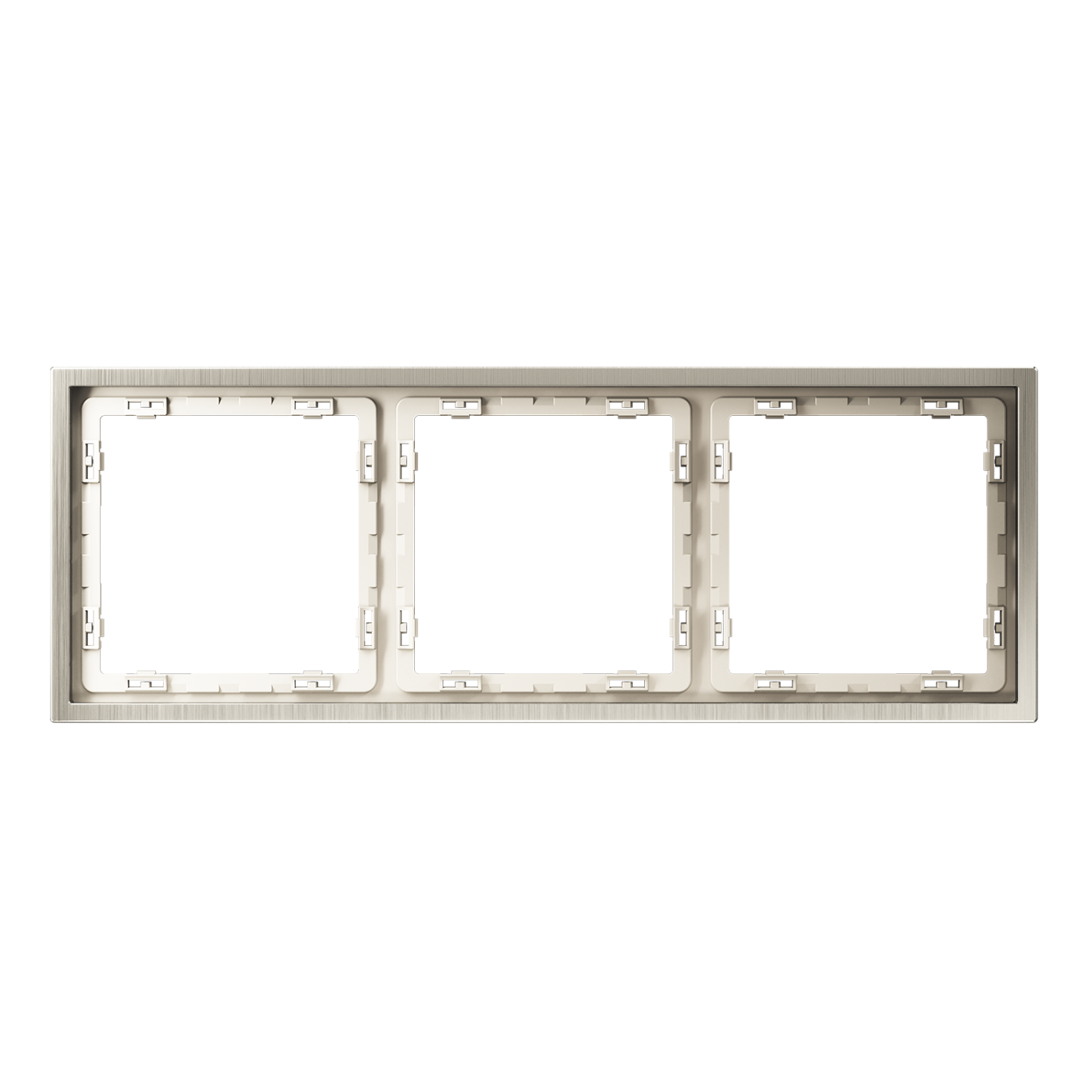 VLSM120311 Рамка металлическая на 3 поста, S70 Metal (никель)
