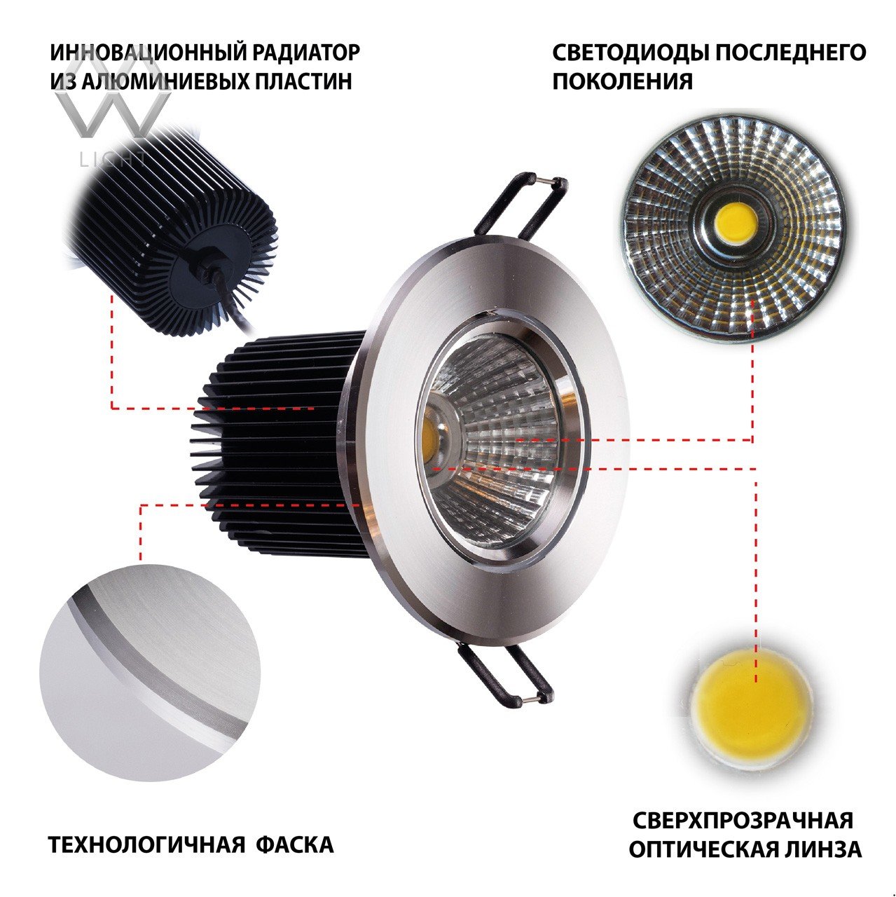 637013901 Встраиваемый светильник MW Light Круз 637013901
