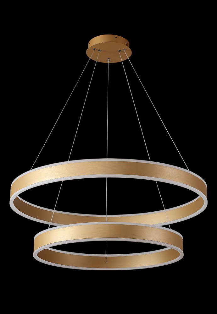 Подвесная люстра Crystal Lux MUCHOS MUCHOS SP123W LED D600+800 GOLD
