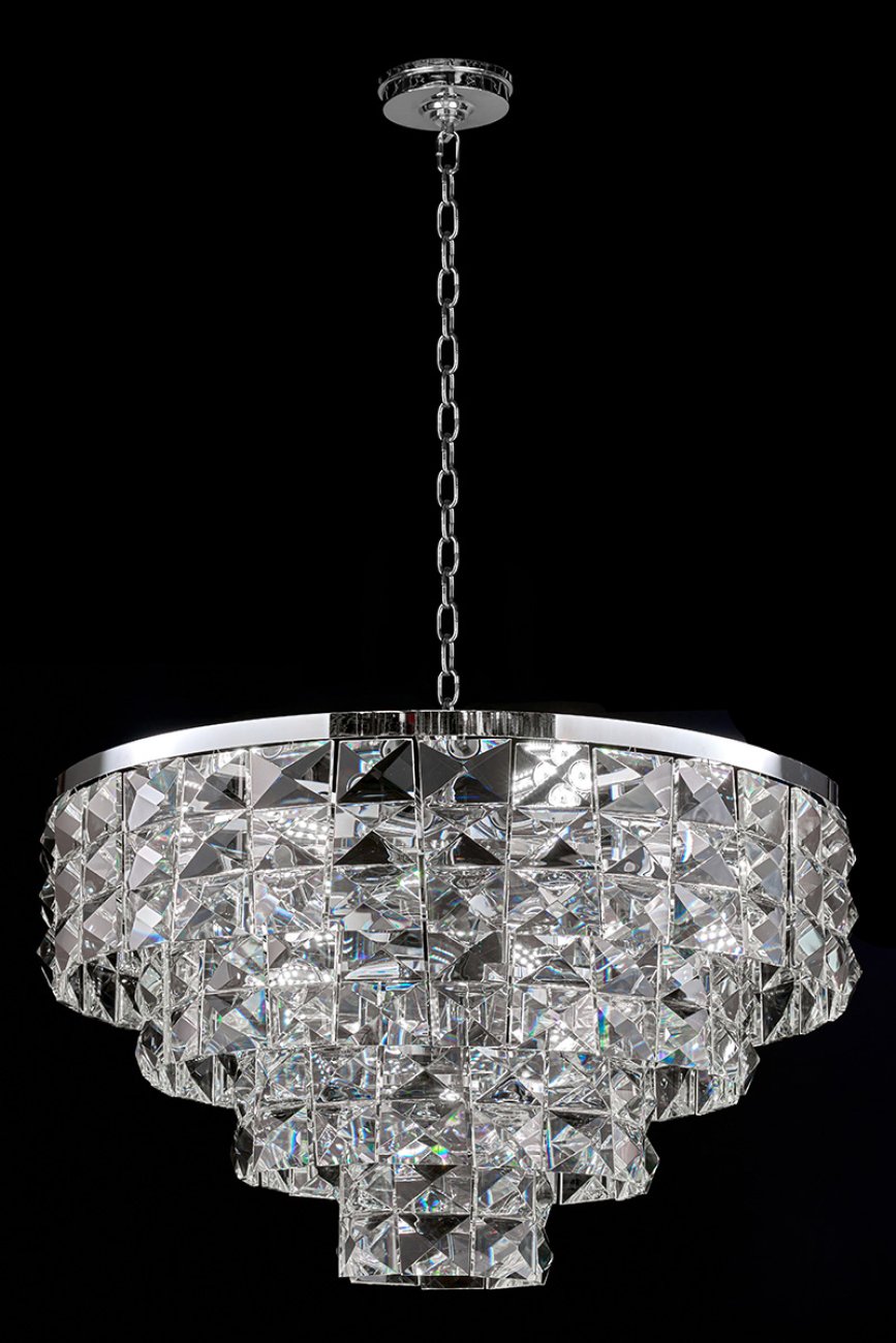 LE3003/800 CH Подвесная люстра LEON Cristal LE3003/800 CH