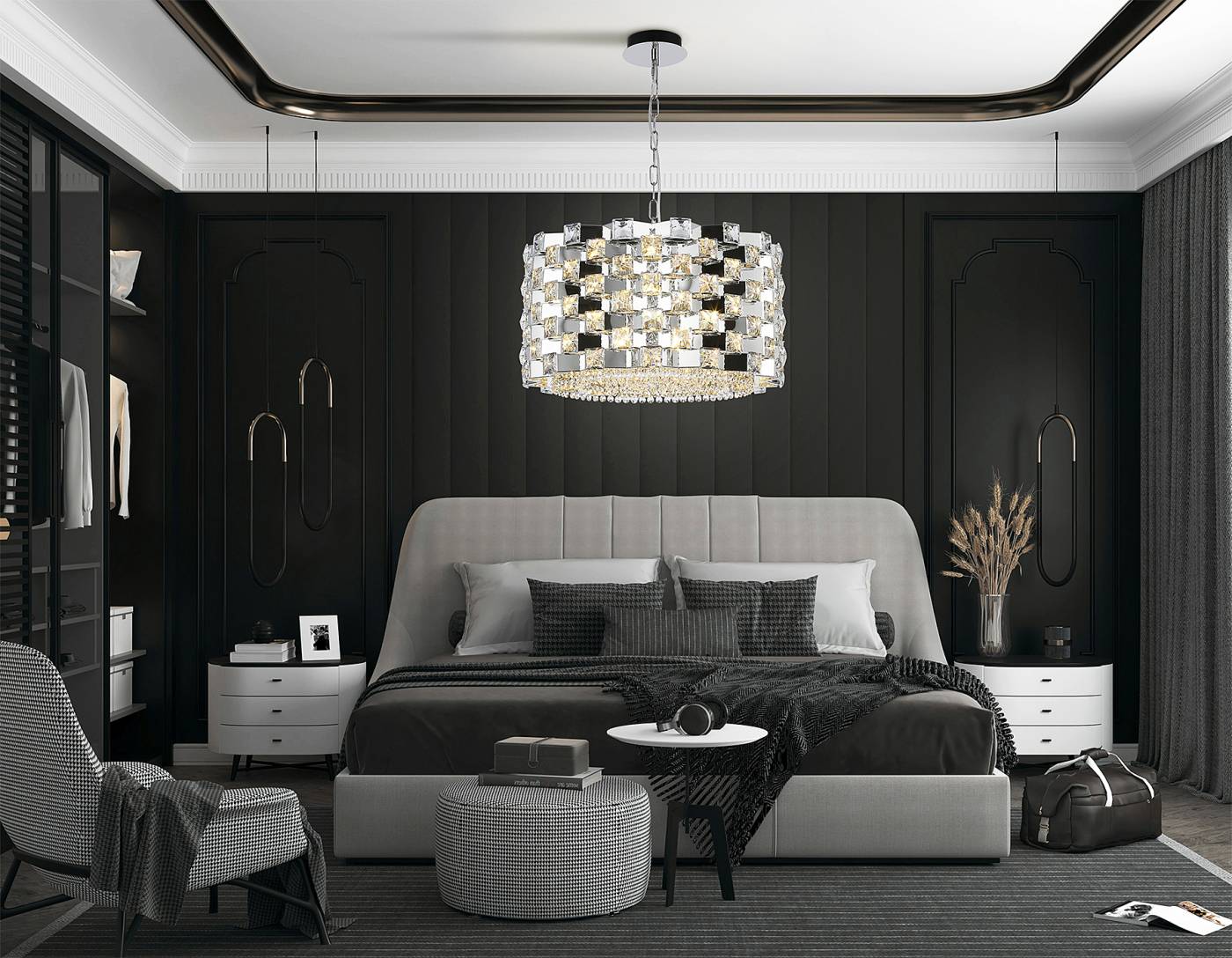 Подвесная люстра Ambrella Crystal LH41001