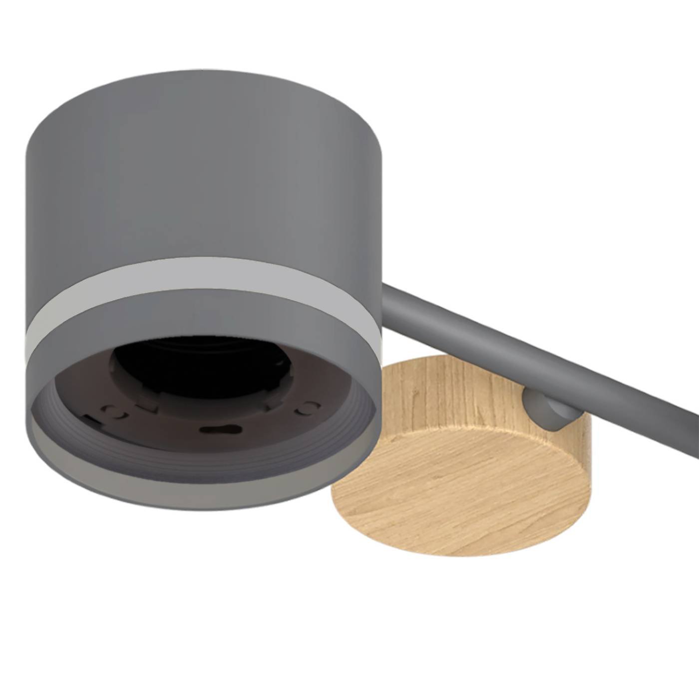 Потолочная люстра Reluce 68730-0.3-10 GX53 GREY+WOOD