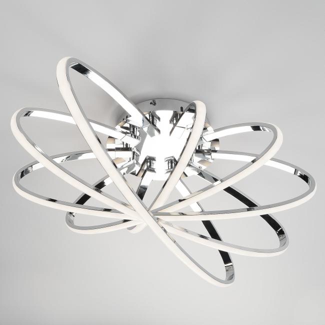 Потолочная светодиодная люстра Evia Eurosvet 90100/5 хром