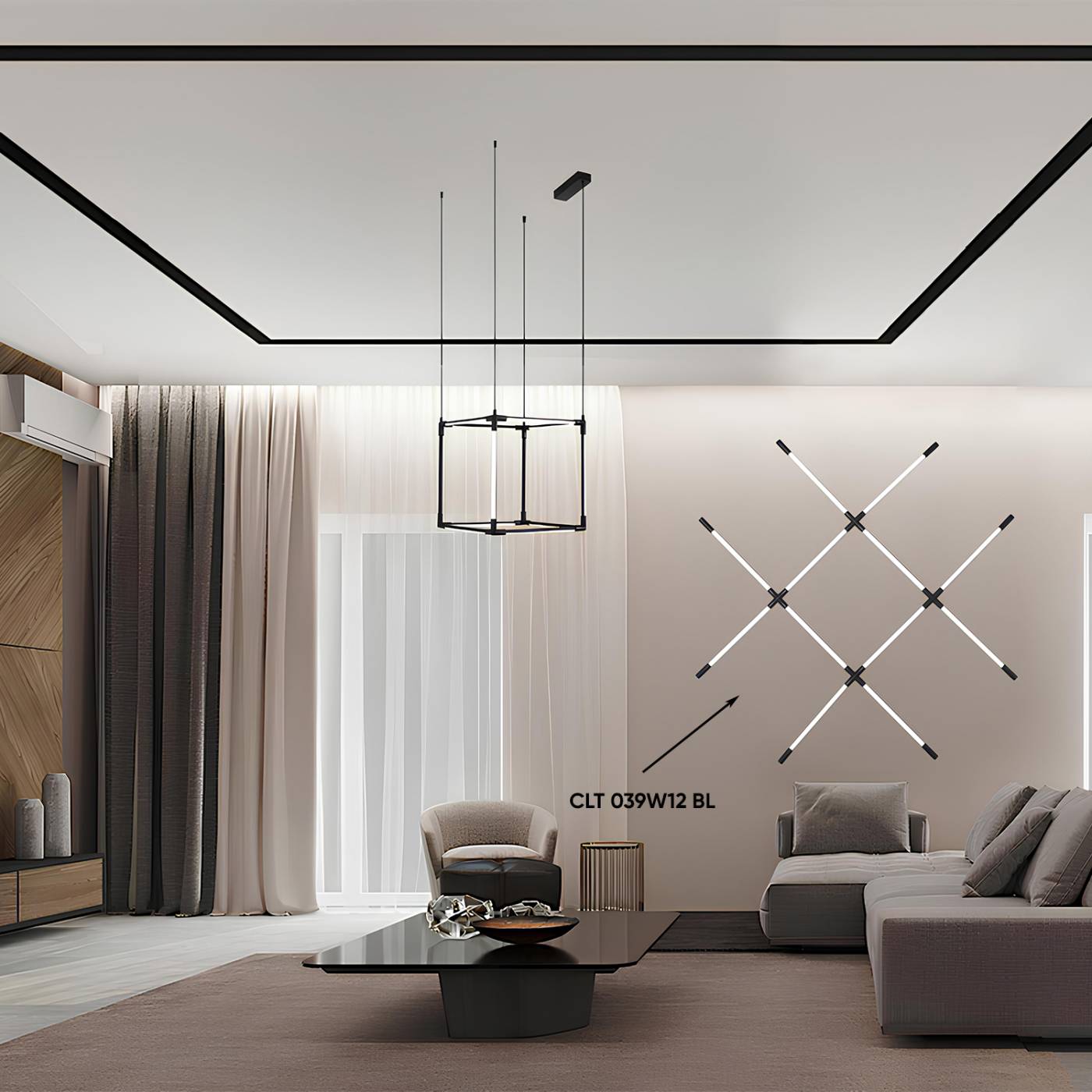 Светильник подвесной Crystal Lux Модульная Система 24V CLT 039C12 BL