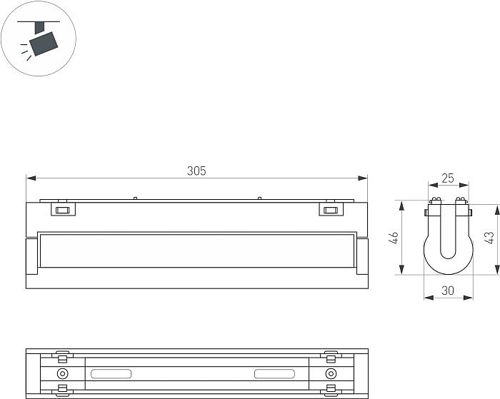 044443 Трековый светильник Arlight Mag-Vibe 044443