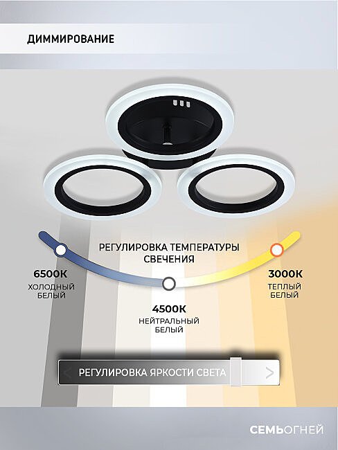 SF5006/3C-BK Потолочная люстра Seven Fires Leyni SF5006/3C-BK