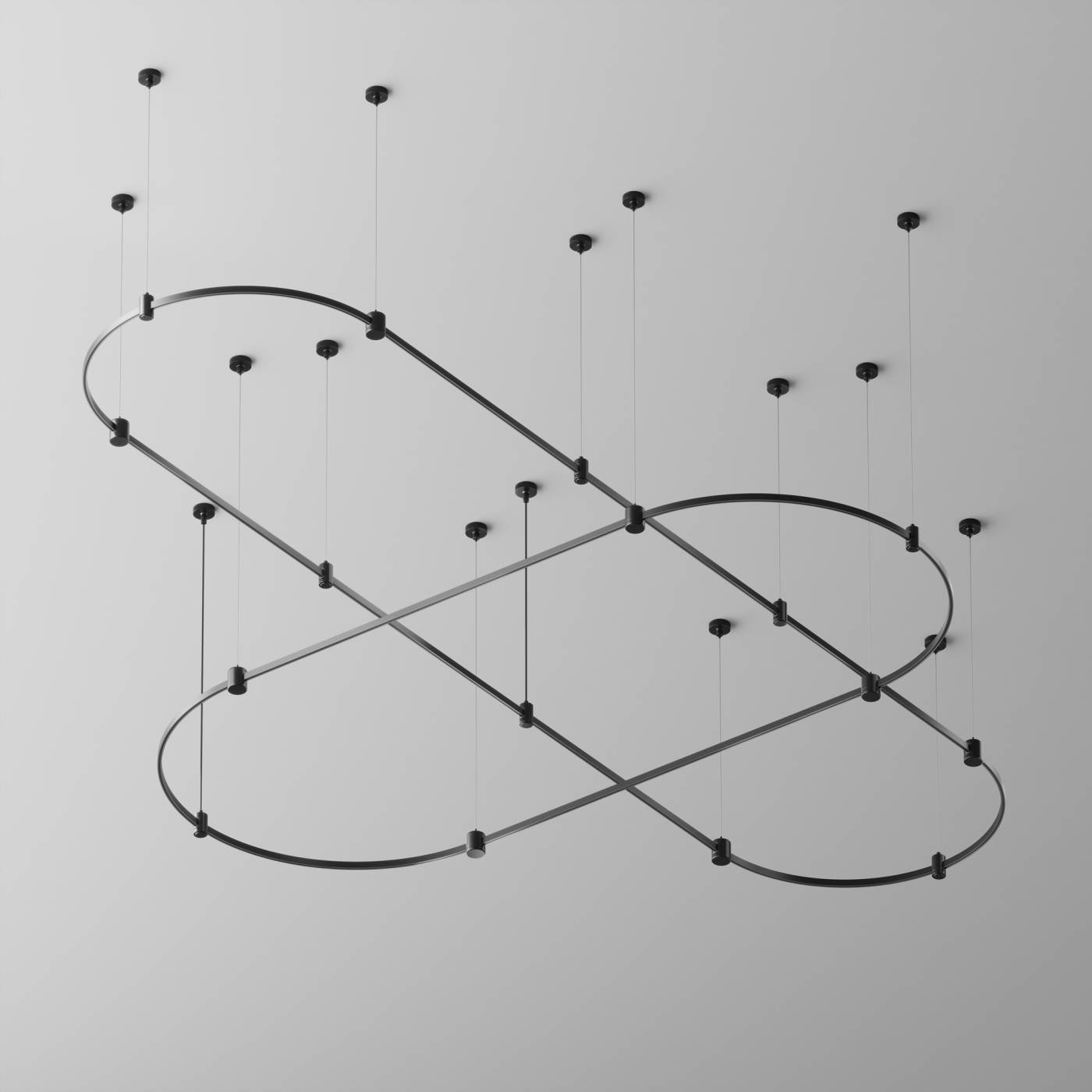 Шинопровод полукруг 650мм Maytoni Busbar trunkings Flarity TRX154-SR-D650-B