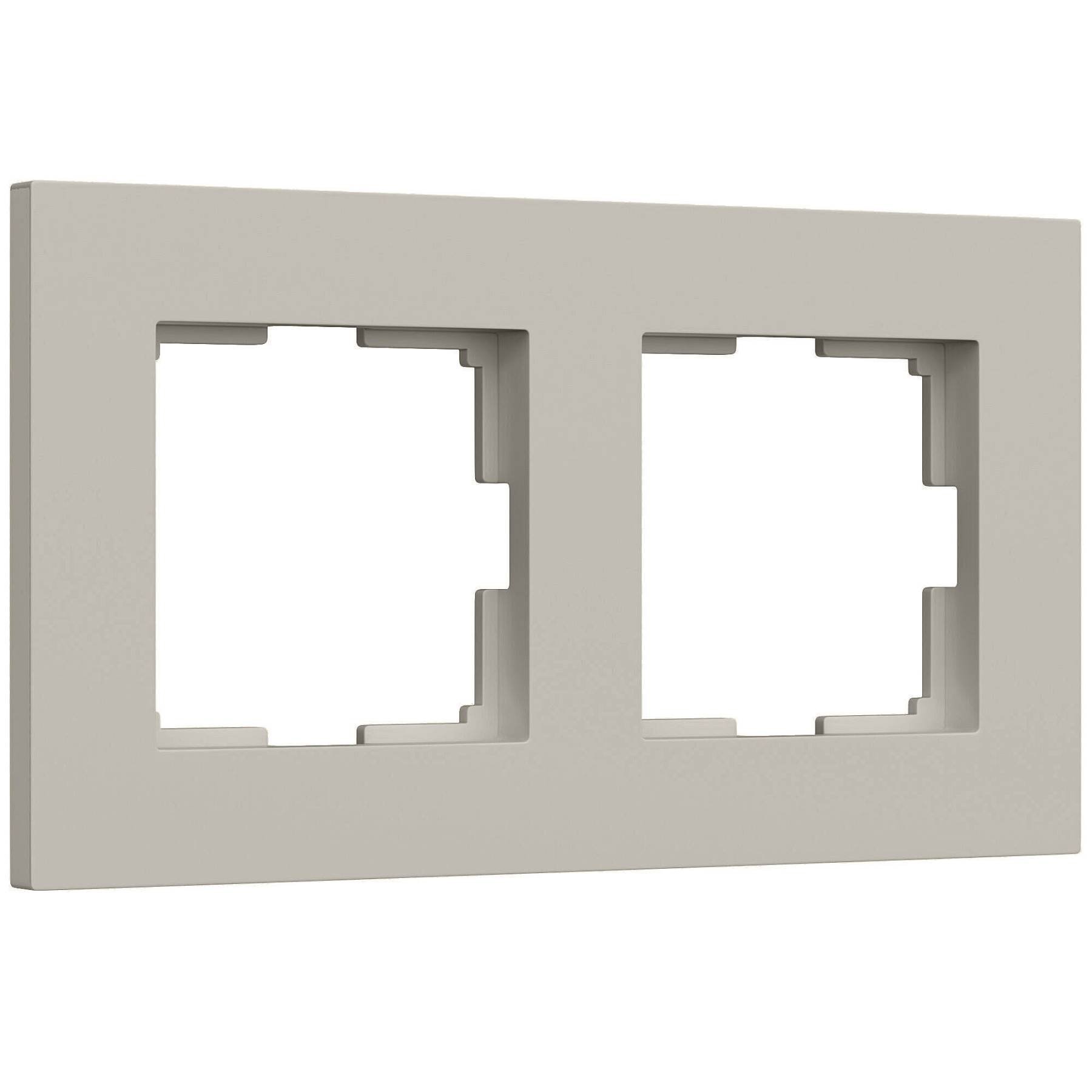 W0022917/ Рамка на 2 поста Slab (дымчатый софт) Рамка Werkel W0022917/ Рамка на 2 поста Slab (дымчатый софт)