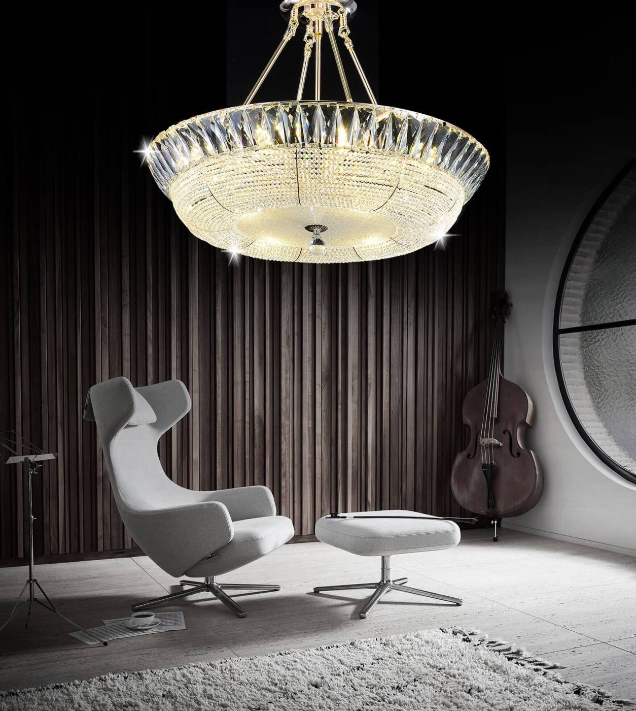 Потолочная светодиодная люстра Lumina Deco DDP 3197-60