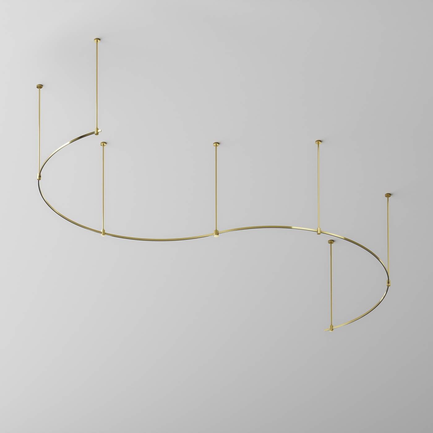 Шинопровод круглый из полукругов 1800мм Maytoni Busbar trunkings Flarity TRX154-2SR-D1800-BS