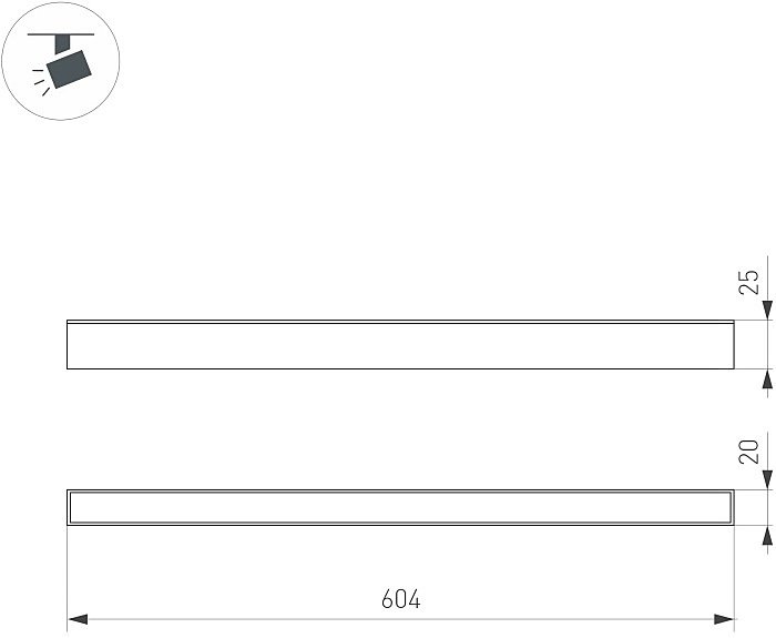 050059 Трековый светильник Arlight Mag-25 050059