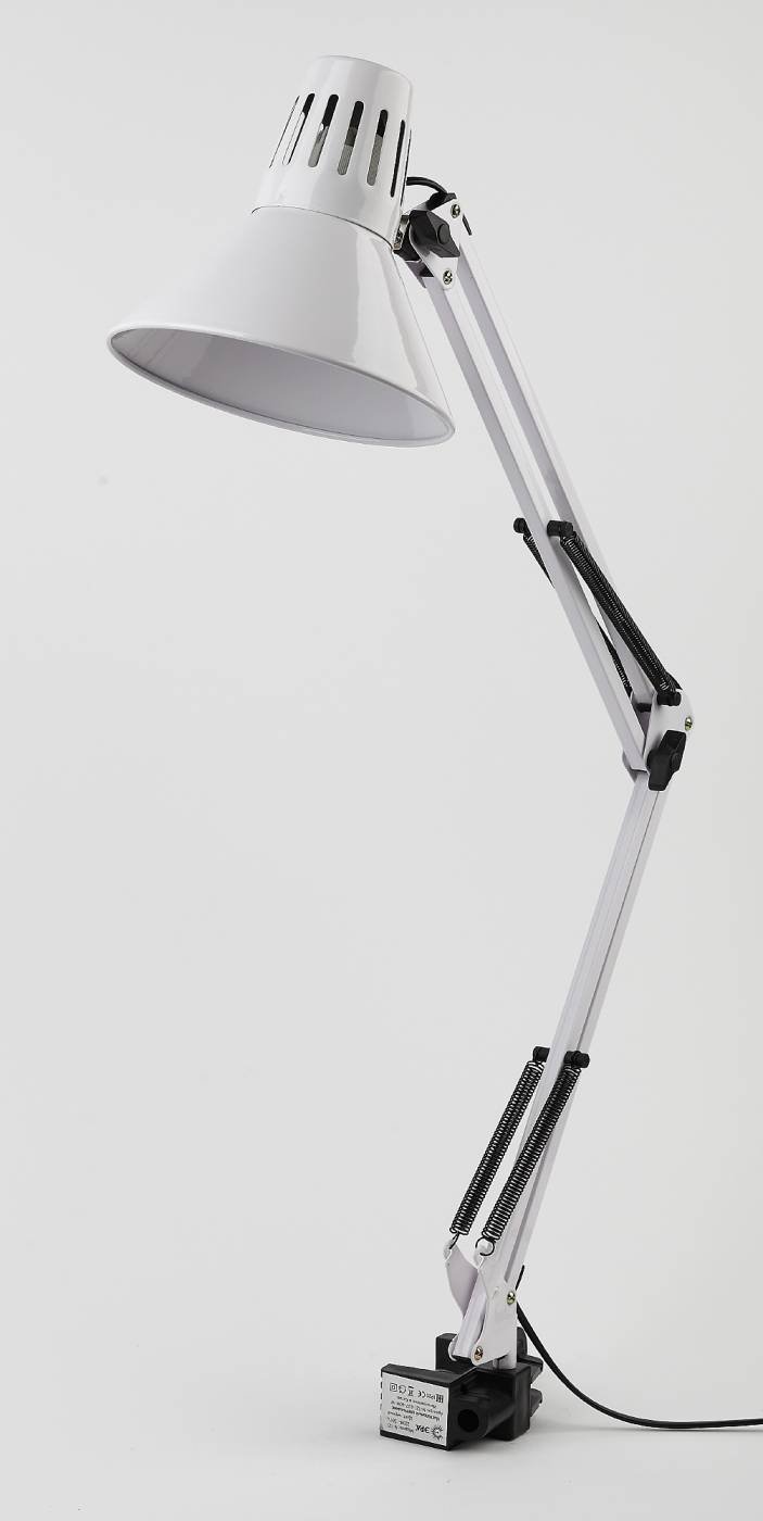 Настольная лампа на струбцине ЭРА N-121-E27-40W-W