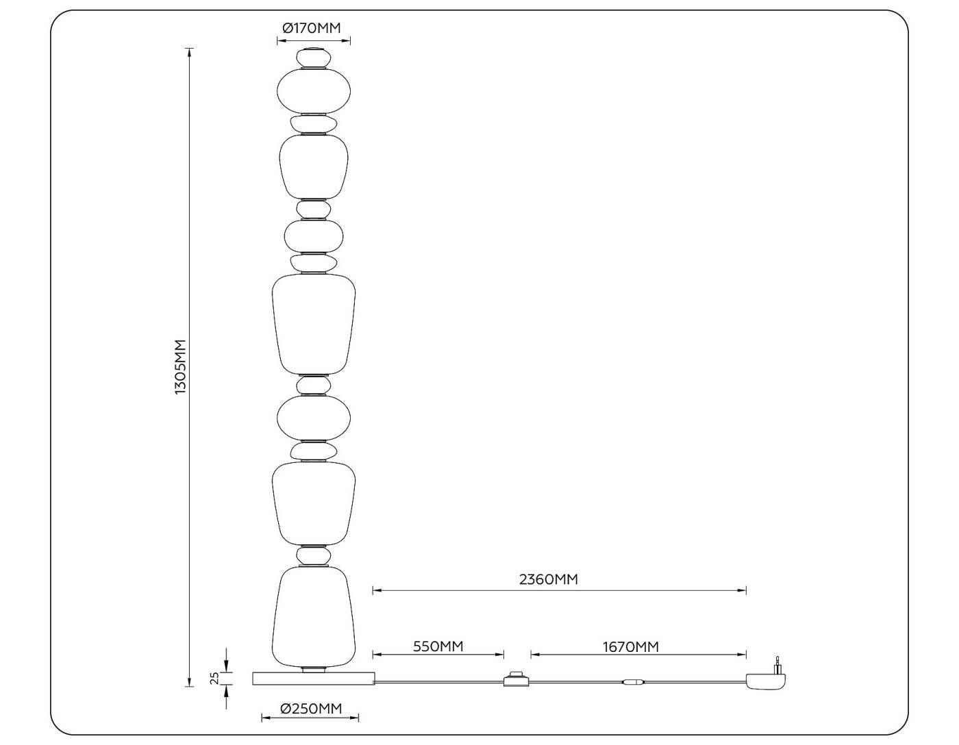 LH53172 Торшер Ambrella Ceramo Modern LH53172