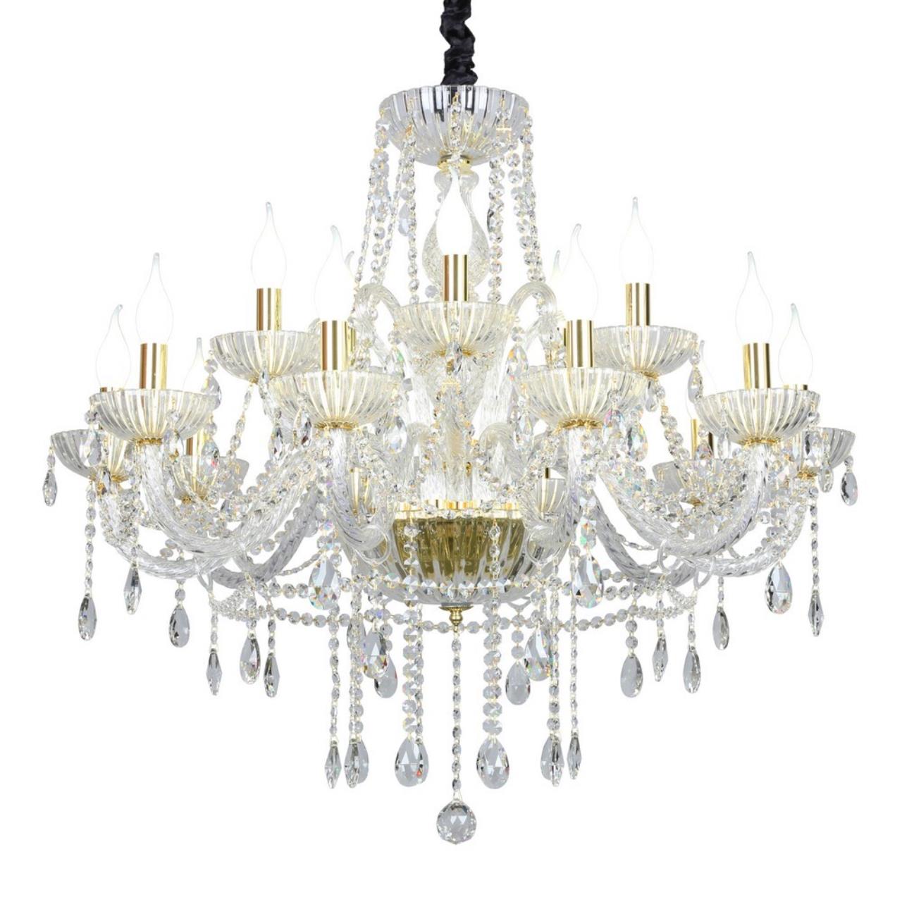 Подвесная хрустальная люстра Bonaita Omnilux OML-70103-15