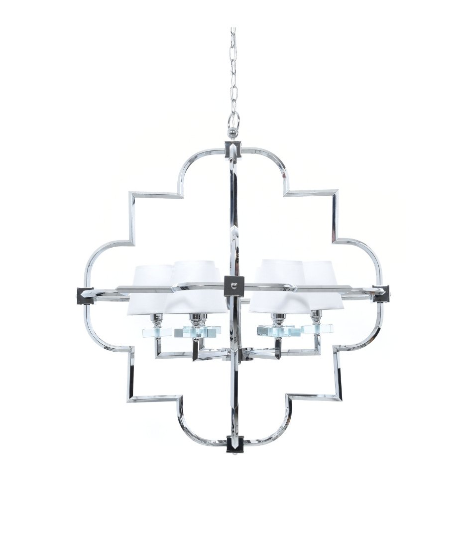 Подвесная люстра Lumina Deco Baltimore LDP 8020-6 CHR+WT