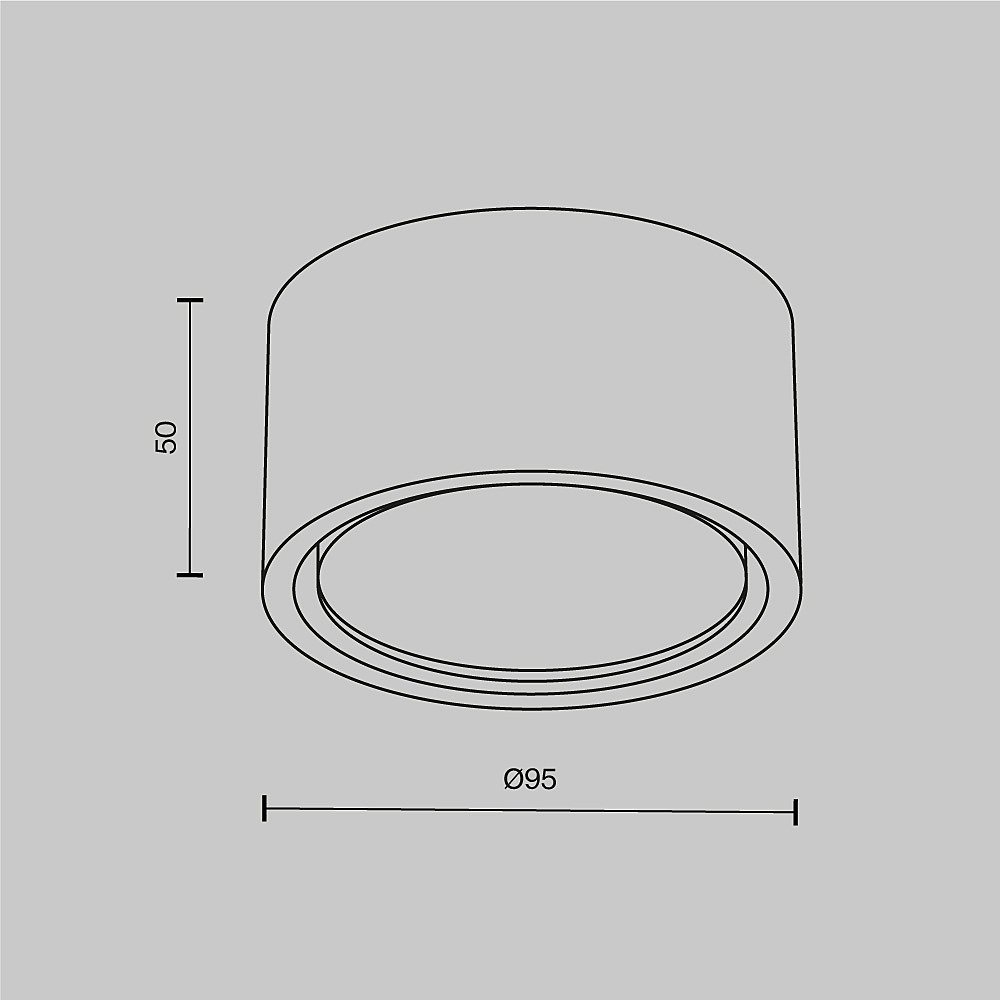 Накладной светильник Maytoni Conik gyps C001CL-GX53-W