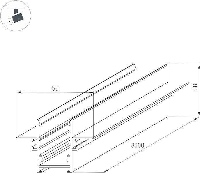 Шинопровод Arlight Mag-25 046286