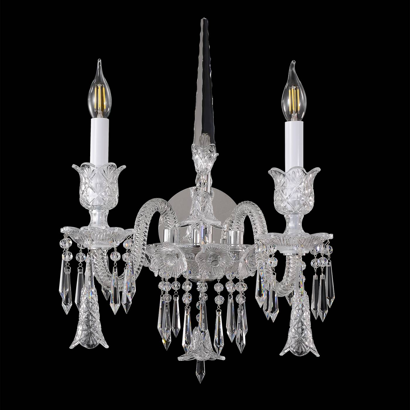 Бра настенное VERSAILLES Crystal Lux VERSAILLES AP2 CHROME