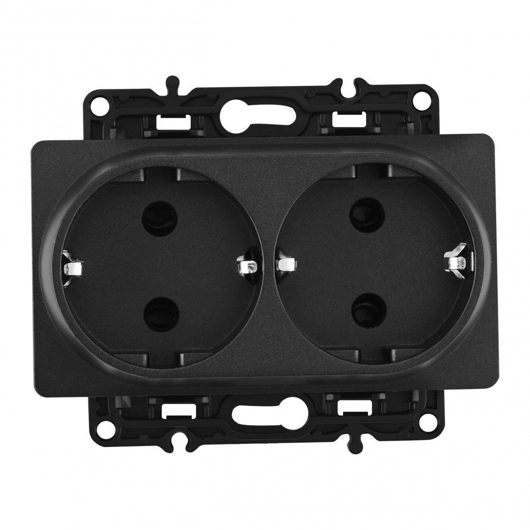 Розетка Arte Milano Am-217 217.40-2.black