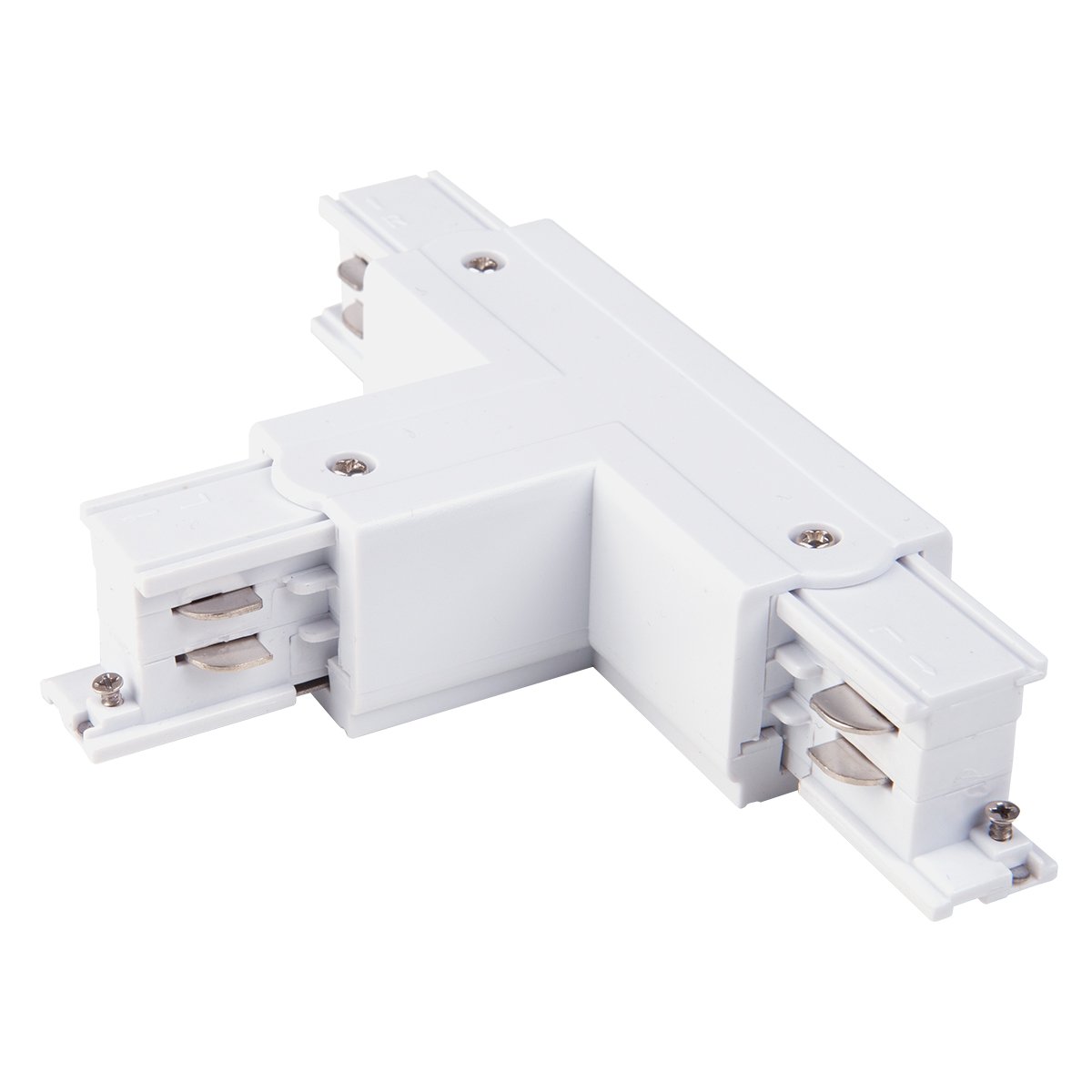TRC-1-3-TL-WH / Коннектор Т-образный для трехфазного шинопровода левый(белый) Комплектующие для трек-систем Elektrostandard TRC-1-3-TL-WH / Коннектор Т-образный для трехфазного шинопровода левый(белый)