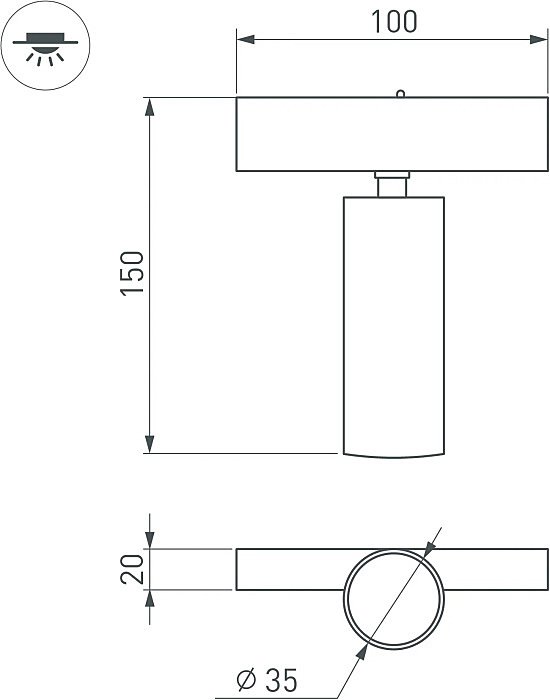 Трековый светильник Arlight Mag-25 033678(1)