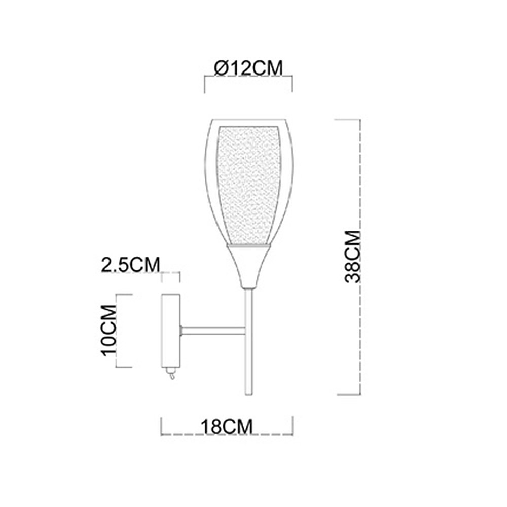 A7951AP-1CC Настенное бра Arte Lamp Barry A7951AP-1CC