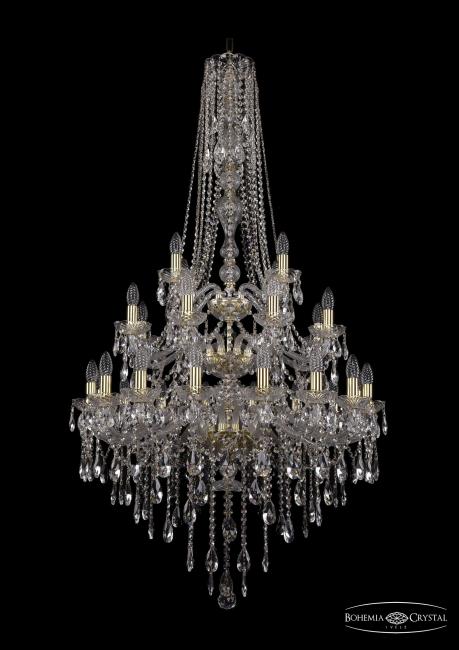 Подвесная хрустальная люстра 1415 Bohemia 1415/16+8+4/300/h-155/3d G