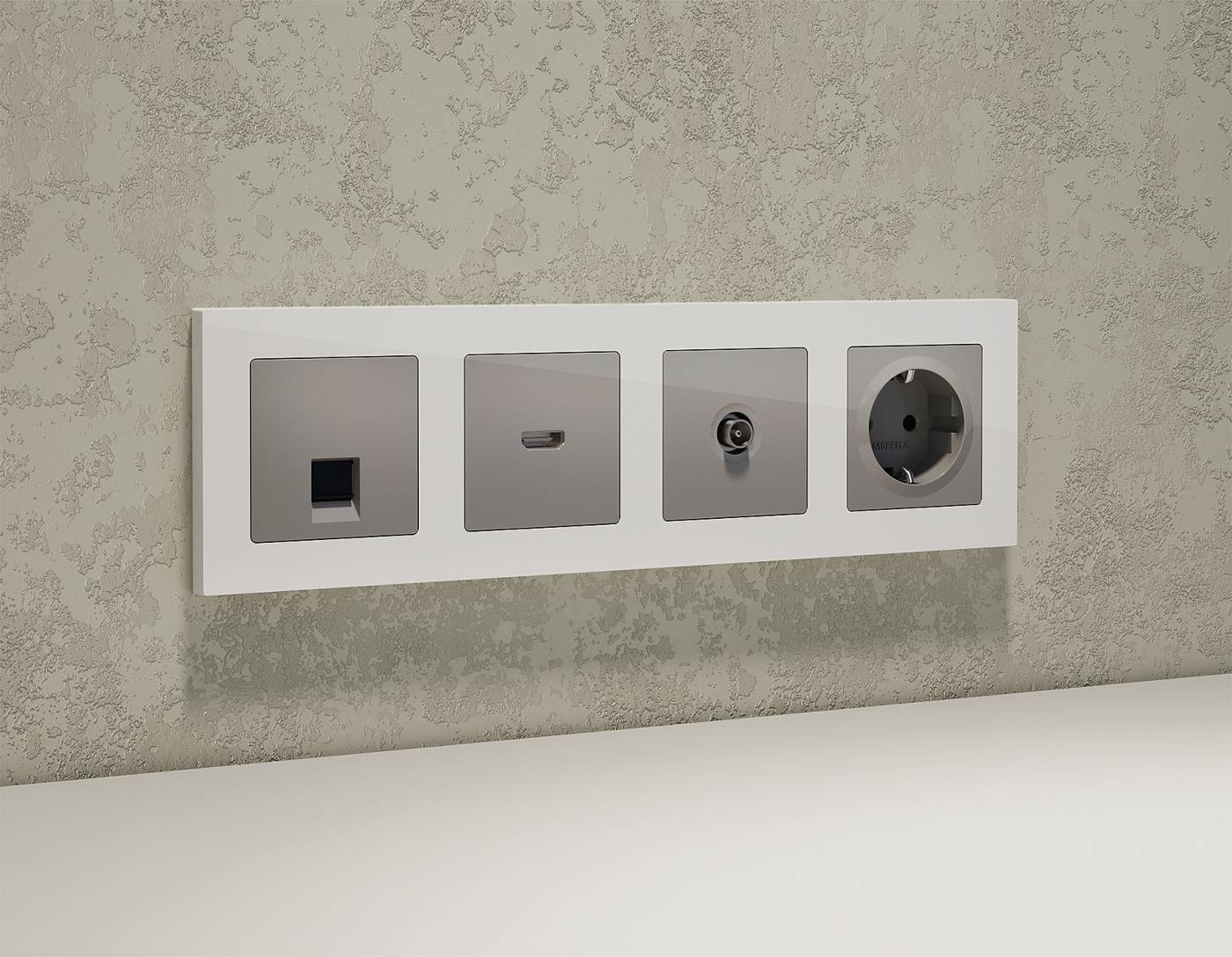 Розетка Ambrella Volt ALFA MA512005