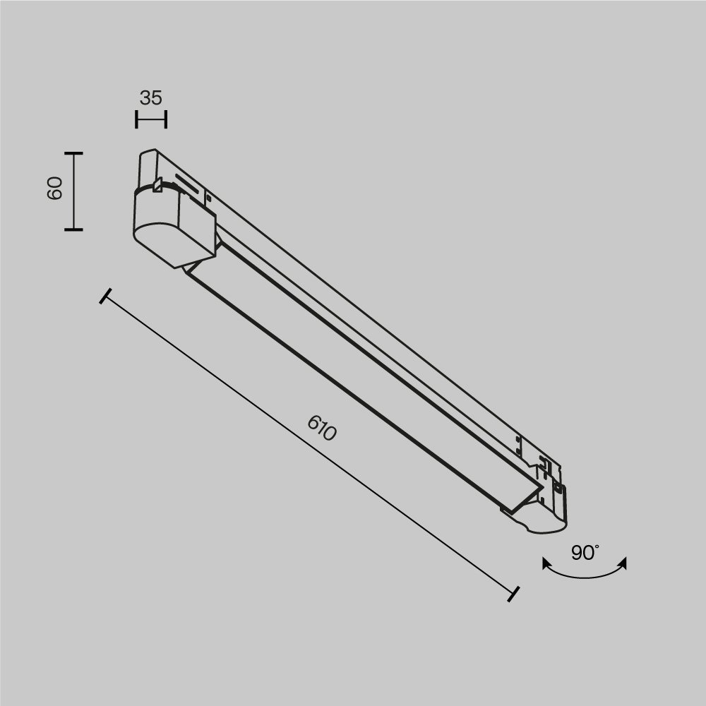 TR196-3-20W2.7K-B(N) Трековый светильник Basis Maytoni TR196-3-20W2.7K-B(N)
