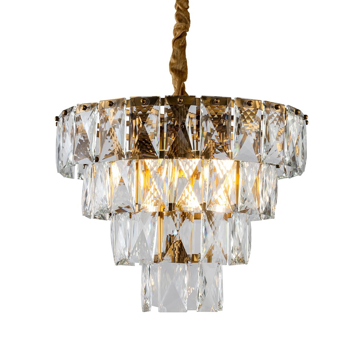 KG1113P-7 brass/clear Подвесная люстра Delight Collection Amazone KG1113P-7 brass/clear
