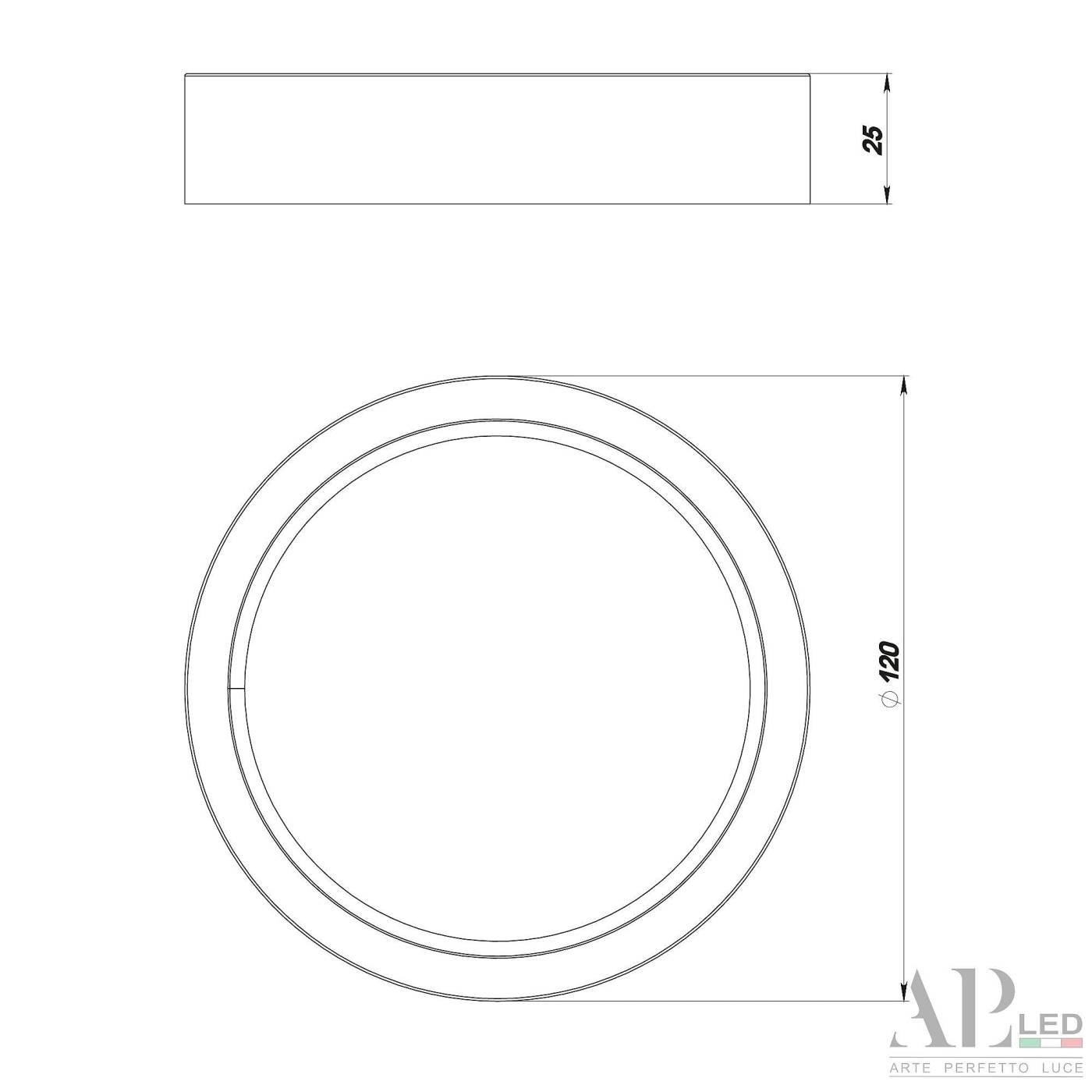 Светильник потолочный APL Led Ingrid 3322.LDY6004M/6W/4K
