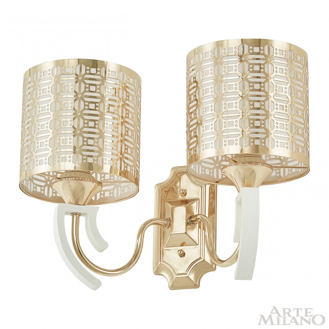 308857/2W Wh/Gd Настенное бра Arte Milano Florentia-8857 308857/2W Wh/Gd