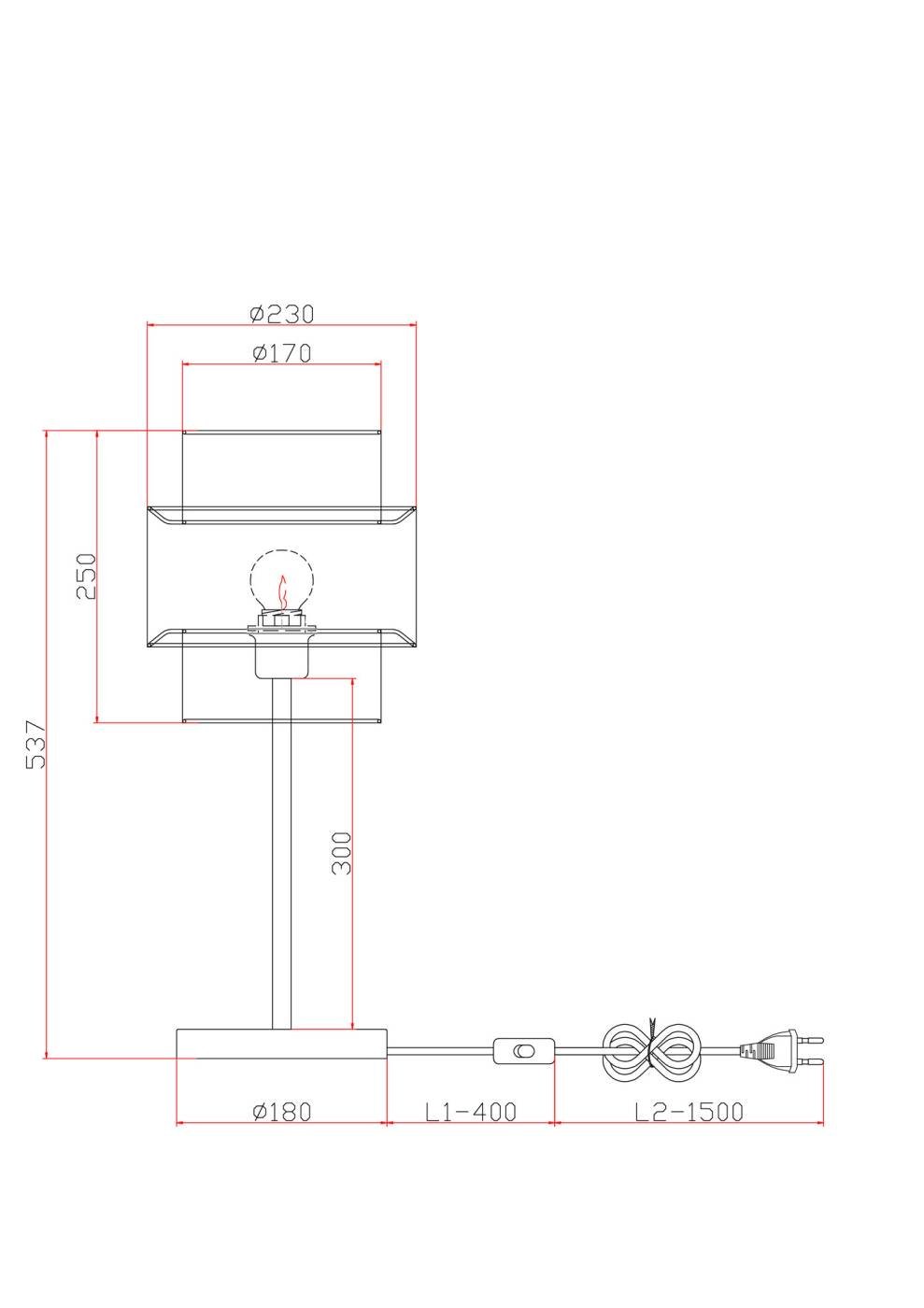 FR5333TL-01W Настольная лампа Лента / Ribbon Freya FR5333TL-01W