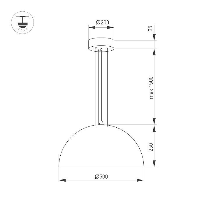 Светильник подвесной Arlight Resto 039699