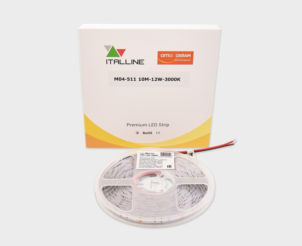 M04-511 10M-12W-3000K Светодиодная лента Italline M04-511 10M-12W-3000K