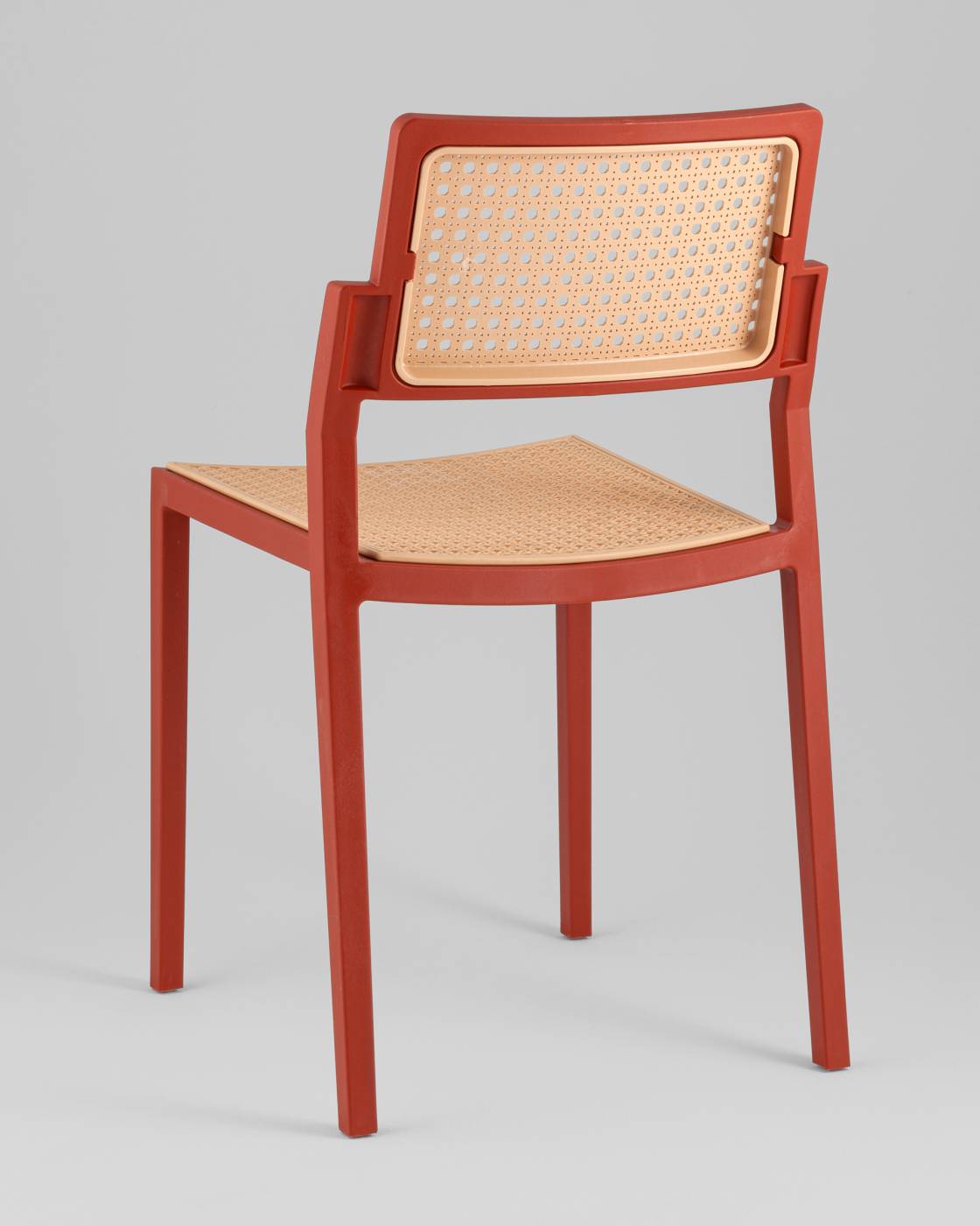 Стул пластиковый Stool Group Milto 8059 red/beige
