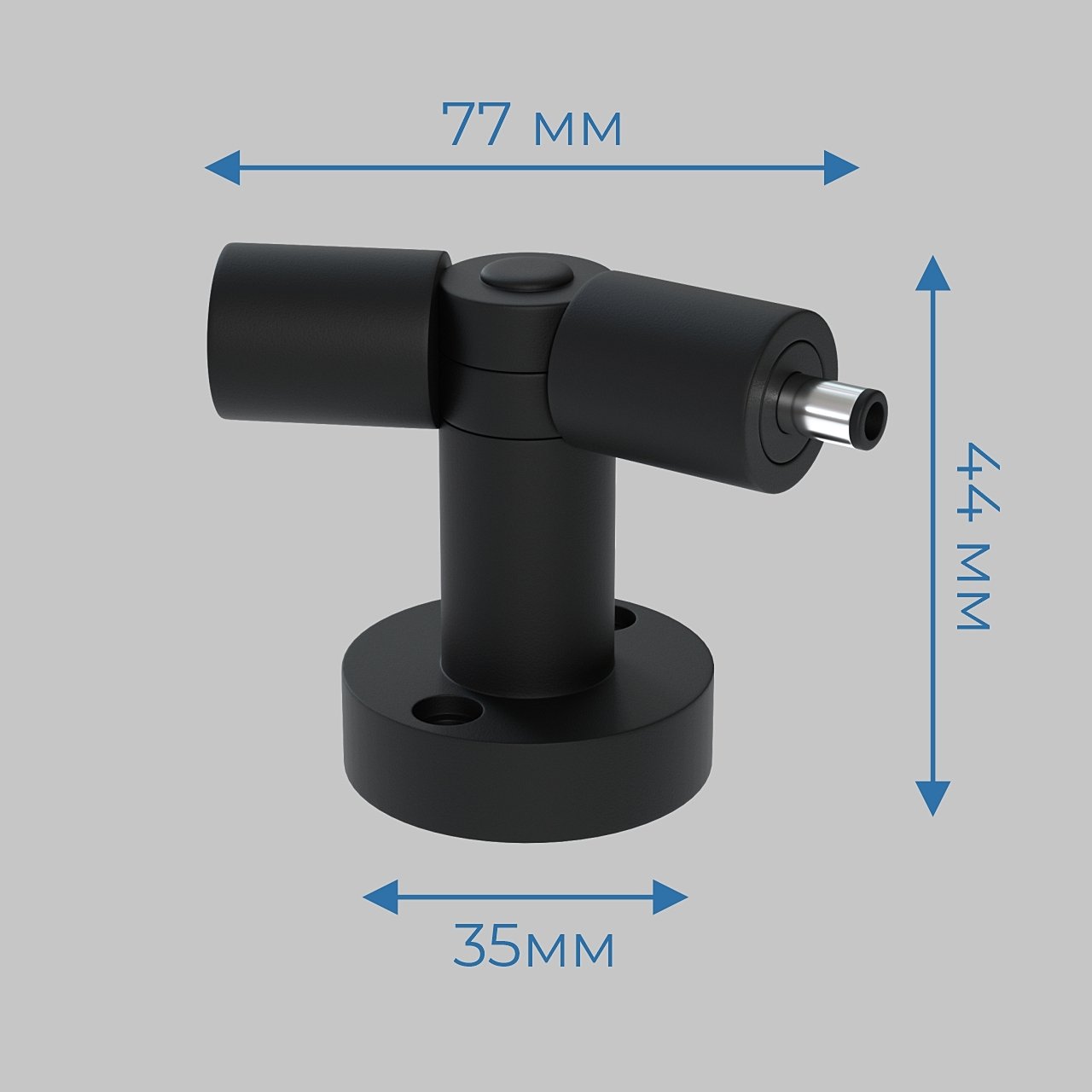 IL.0060.4001-BK L - соединитель с изменяемым углом 70-220 настенно-потолочный монтаж IMEX Thin-Smart IL.0060.4001-BK