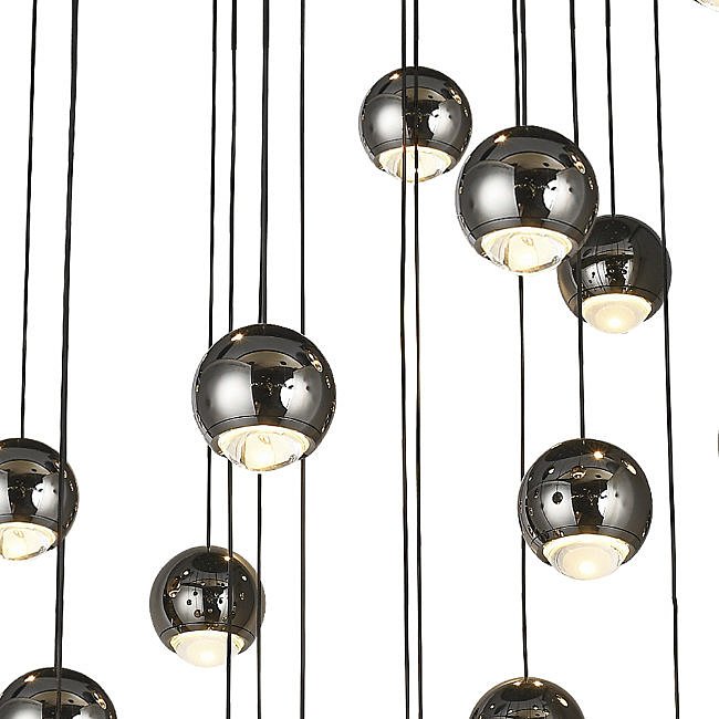 Люстра каскадная Lumien Hall Danay LH8027/24P-BK-PBK