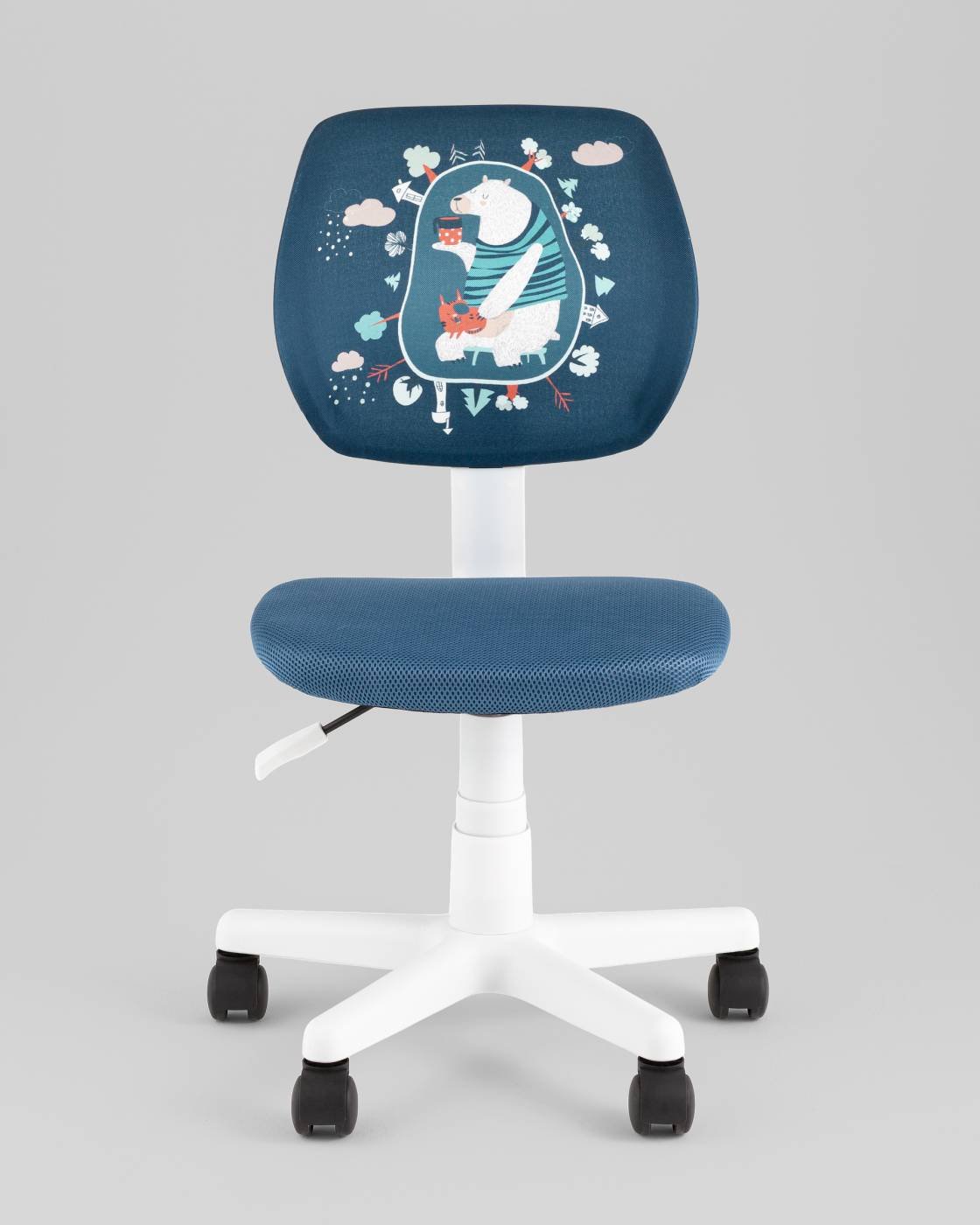 Офисное кресло Stool Group 5256D-W blue DW-112 Bear