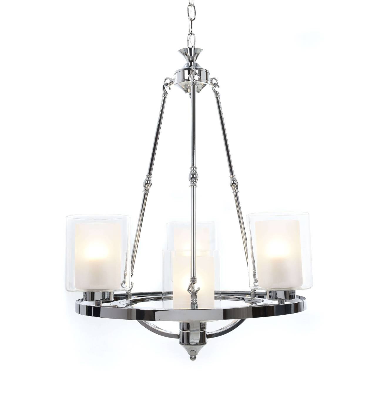 Подвесная люстра Lumina Deco Santini LDP 1220-4 CHR+WT