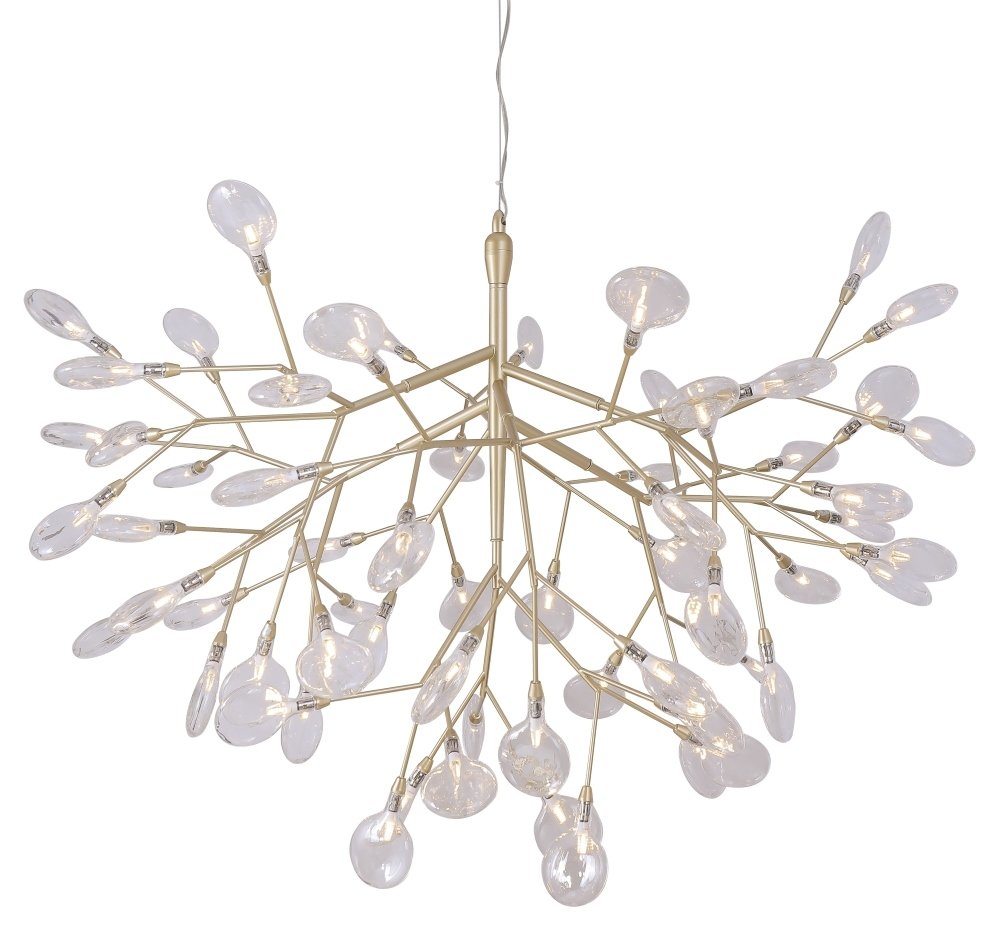 EVITA SP63 GOLD/TRANSPARENT Подвесная люстра Crystal Lux Evita EVITA SP63 GOLD/TRANSPARENT