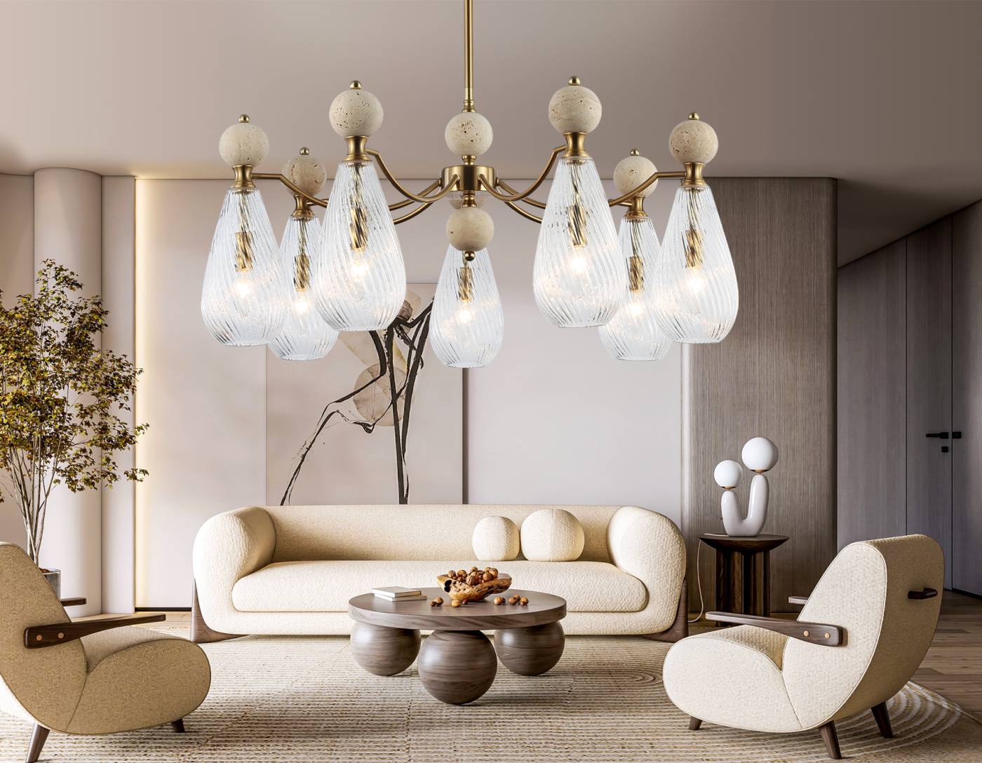 LH53287 Люстра на штанге Ceramo Modern Ambrella LH53287