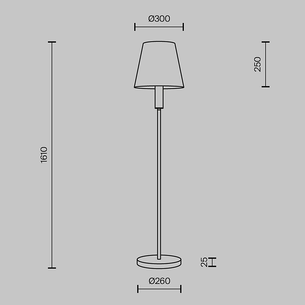 MOD483FL-01BS Торшер Maytoni Lira MOD483FL-01BS