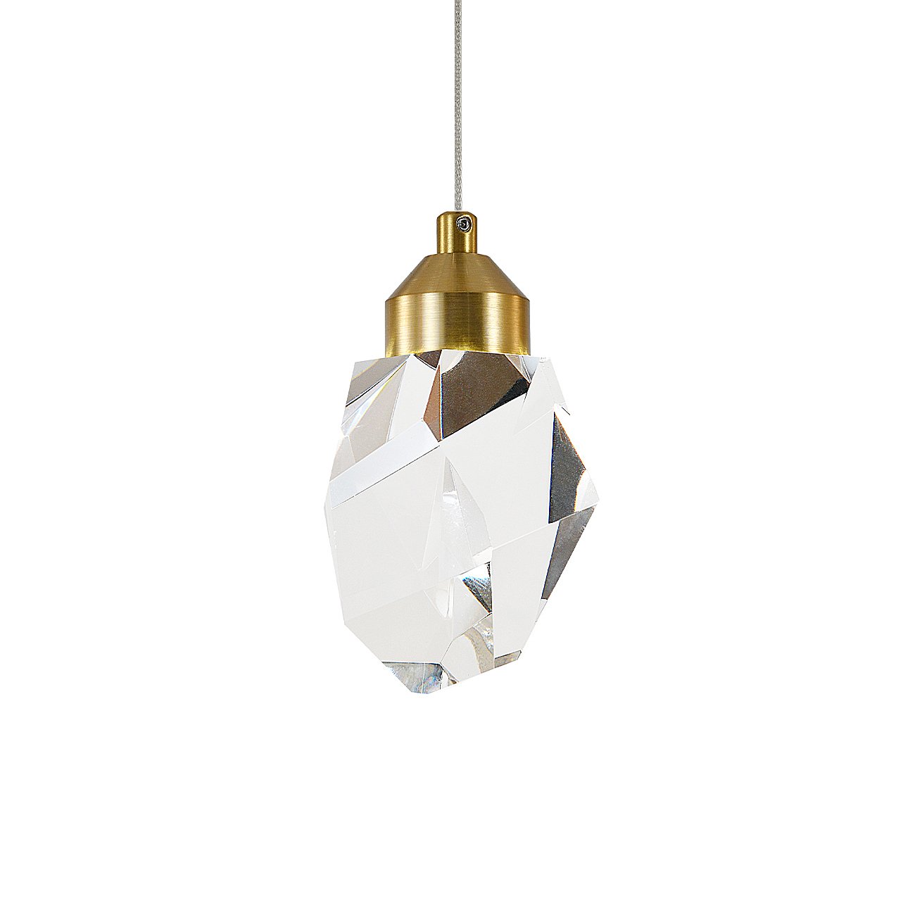 V000132L Светильник подвесной Indigo Cristallo V000132L 12053/1P Brass