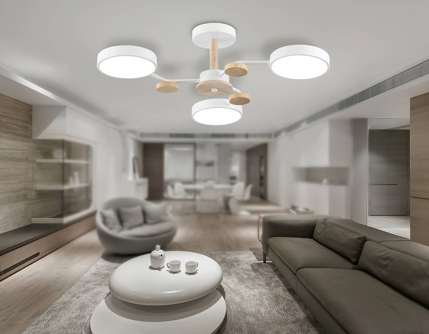 Потолочная люстра Ambrella LineTech FL4855