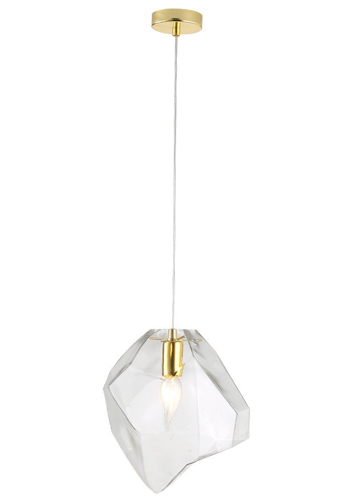 NUESTRO SP1 GOLD/TRANSPARENT Светильник подвесной Crystal Lux Nuestro NUESTRO SP1 GOLD/TRANSPARENT