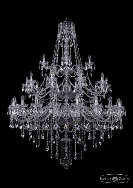 Подвесная хрустальная люстра 1415 Bohemia 1415/20+10+5/530/3d Ni