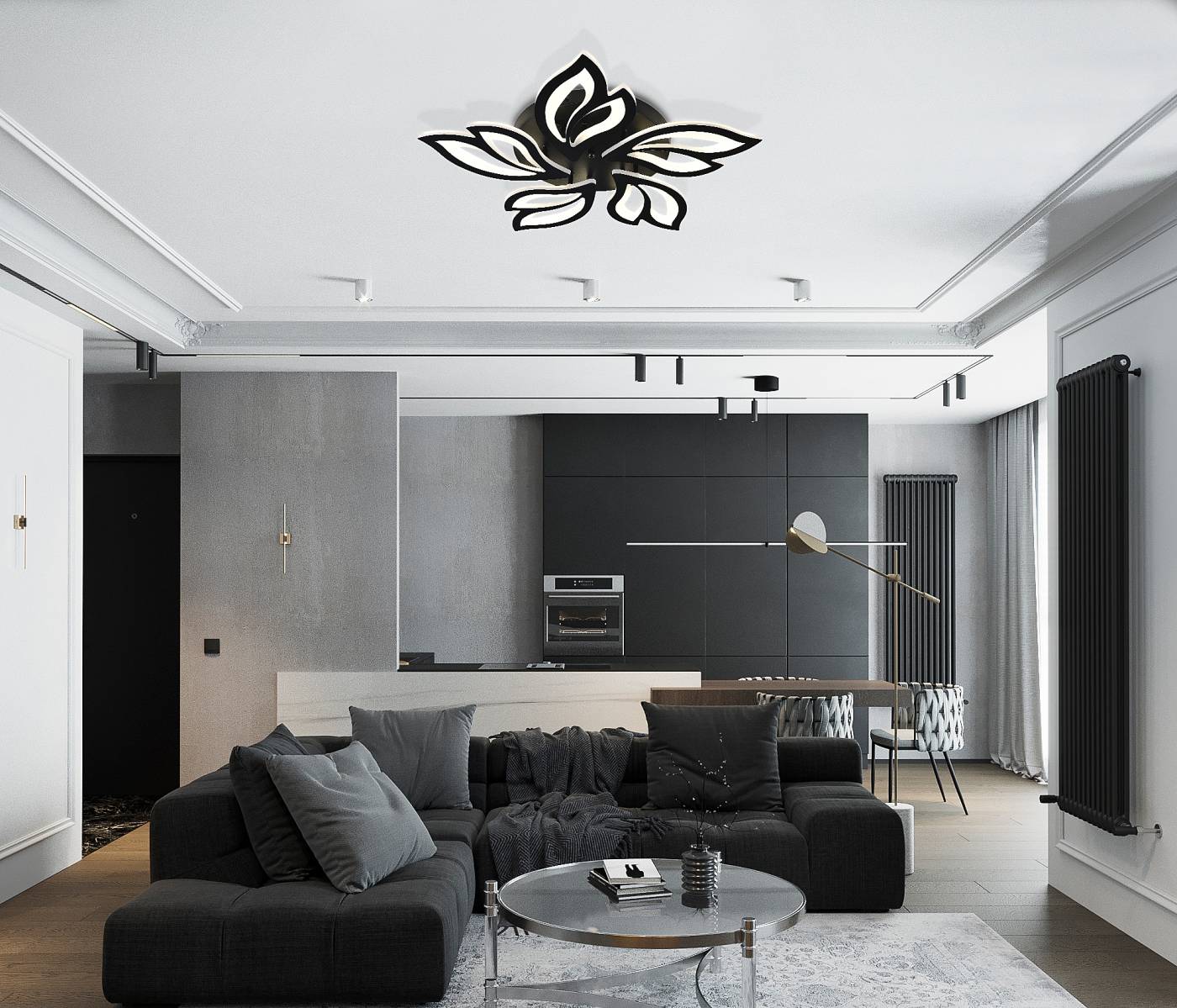 Natali Kovaltseva High-Tech Led Lamps HIGH-TECH LED LAMPS 82006 BLACK